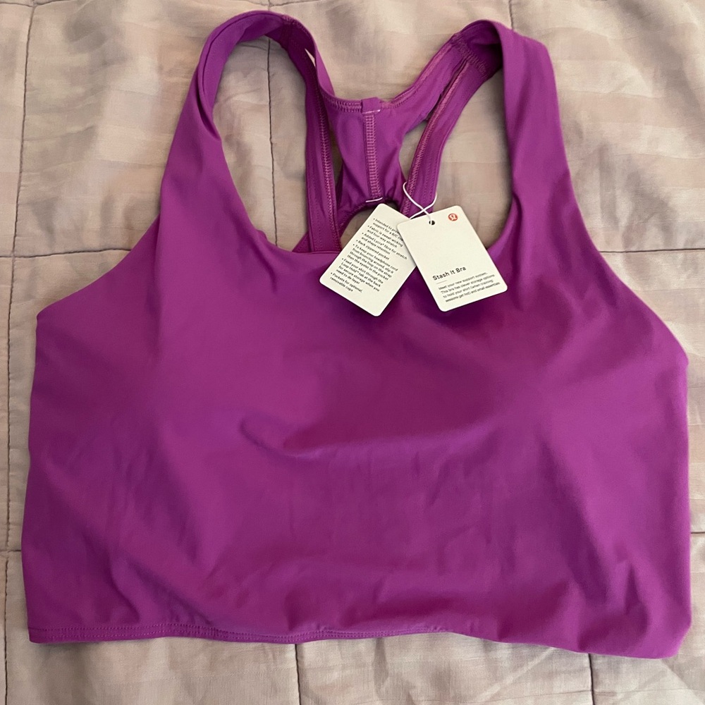 NWT Lululemon stash it bra.